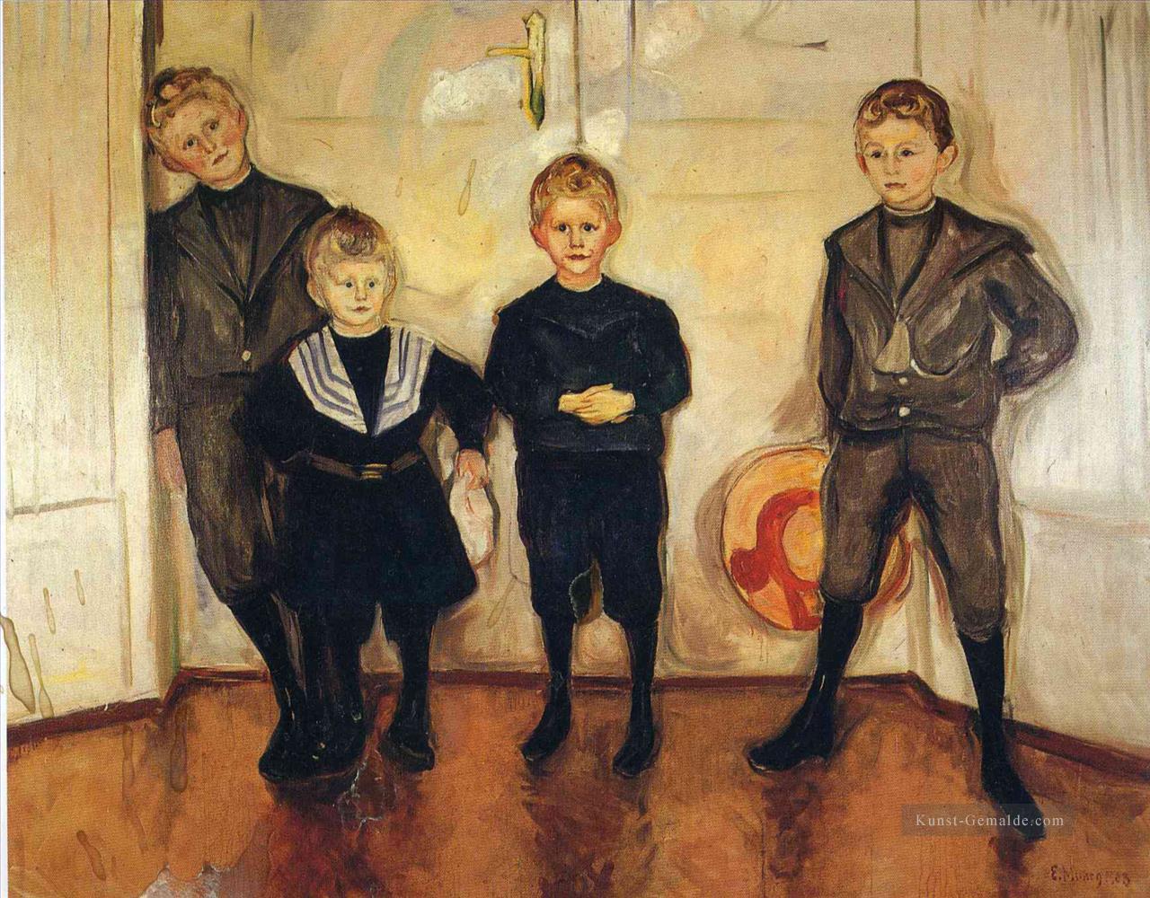 die vier Söhne von dr linden 1903 Edvard Munch Ölgemälde